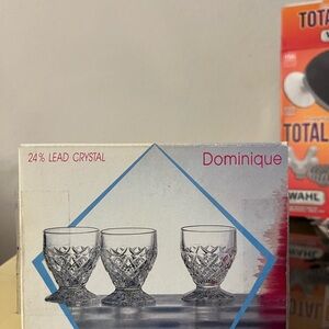 Dominique Crystal Glass Set - Clear